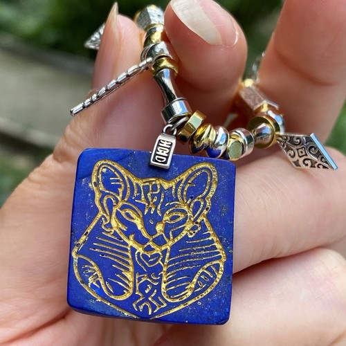 Natural lapis lazuli - natural, bastet