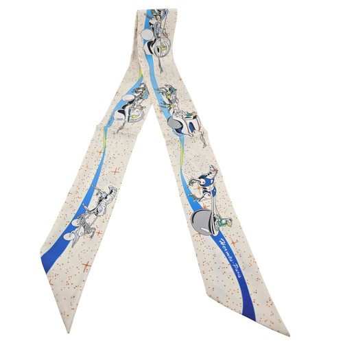 Hermes silk twilly - hermes, "space