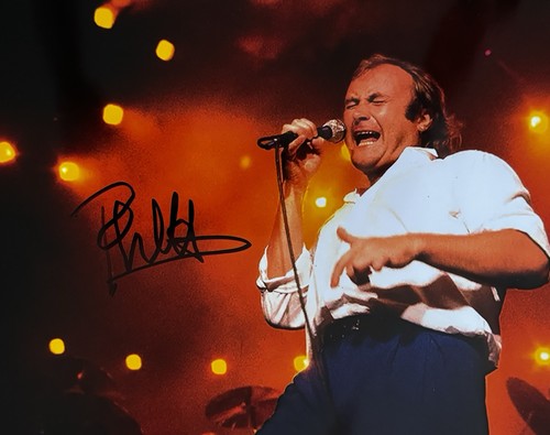 Phil collins signed 10 - signed,
