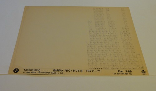 Microfiche spare parts catalog - microfiche,