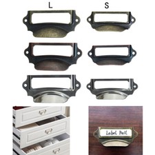 6Pc Metal Drawer Frame Label