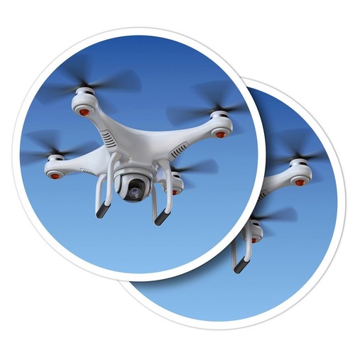 Vinyl stickers drone - 2x,