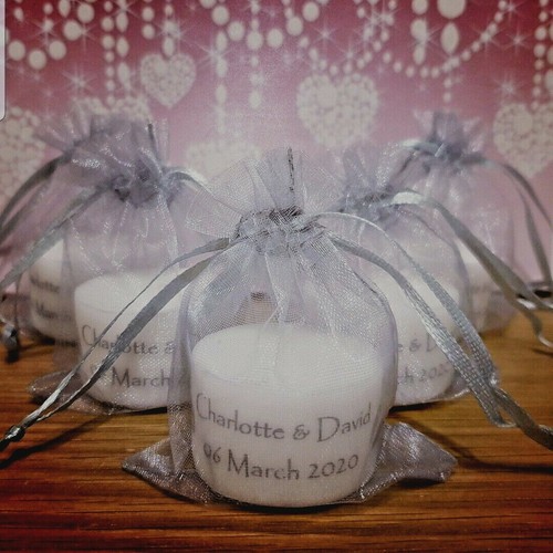 Personalised candle tealight - personalised,