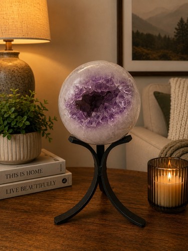 Large amethyst sphere - sphere, 13
