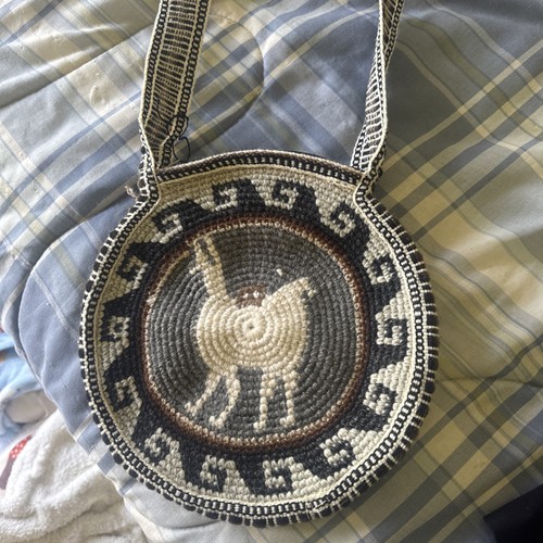 Alpaca llama crochet tote - alpaca/llama,