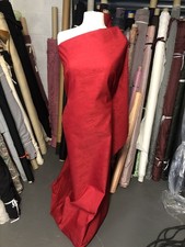 Red moire cotton - cotton, organic