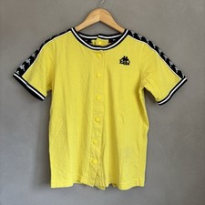 Yellow Kappa Popper Button Top