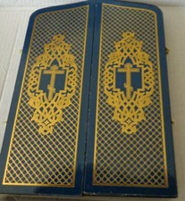 Russian  wood  Triptych Icon