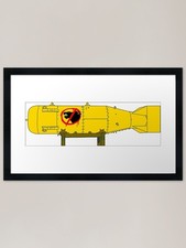 Nuke Godzilla Framed Art Print