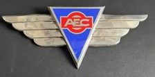 AEC BUS COACH LORRY VINTAGE COMMERCIAL ENAMEL RADIATOR GRILLE BADGE EMBLEM PLATE