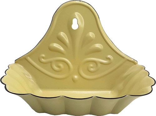 Enamel metal soap dish - enamel,