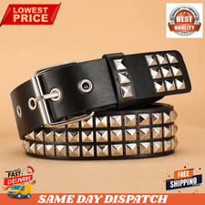Unisex Leather Belt 3 Row