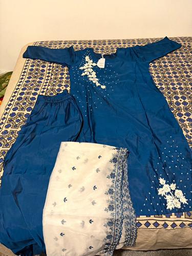 Women blue embroidered - women’s,