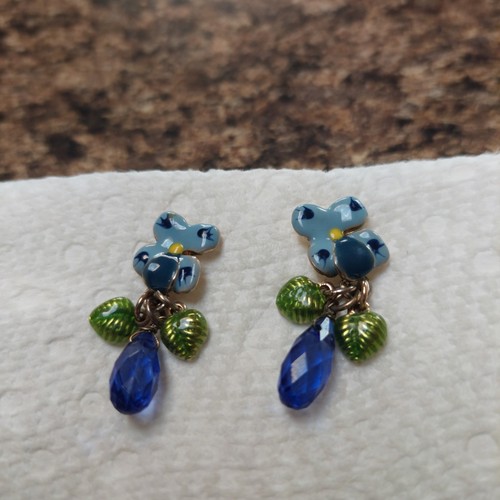 Les nereides earrings flower - les,