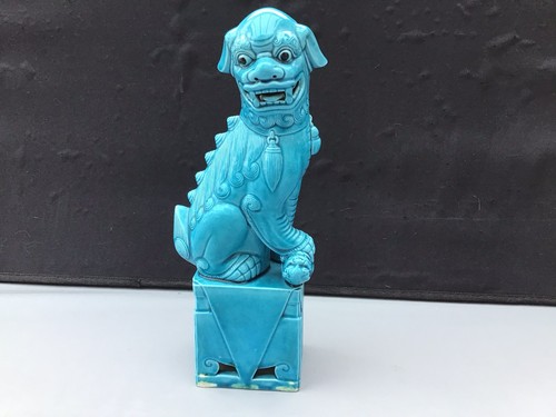 Vintage turquoise temple dog - turquoise,