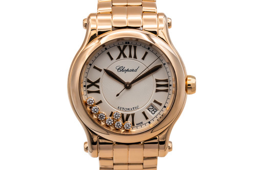 Chopard happy sport 36mm - happy, 18ct