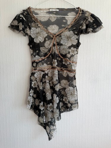 Promod sheer mesh floral - promod,