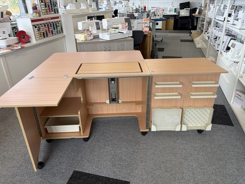 Horn sewing machine cabinet - sewing,