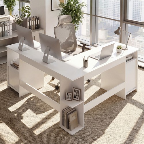 Farmhouse computer corner desk - computer,