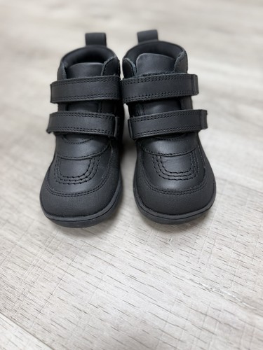 Kickers kids black leather - kids,