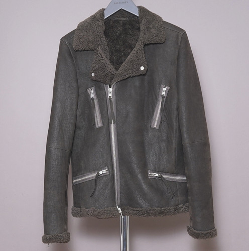 All saints shearling leather - all,