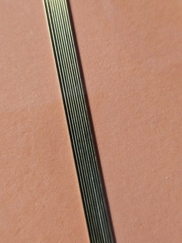 4mm diameter brass straight - 0.4mm,