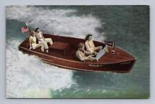 Speeding Chris-Craft "Boating