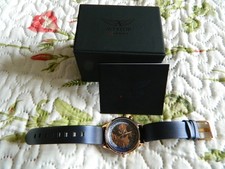 LADIES AVIATOR WATCH WITH NAVY
