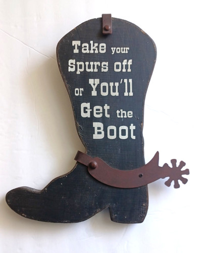 Cowboy western wood sign - cowboy,