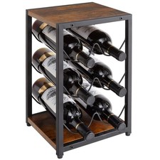 6 Bottle Metal Wine Rack Free