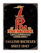 Raleigh Bicycles Style Metal