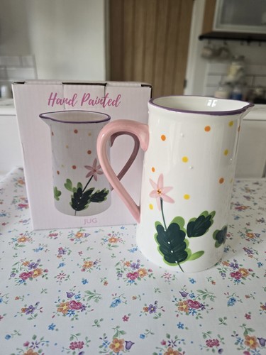 Flower ceramic pitcher - , vase