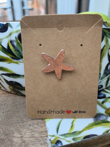 Star fish pin badge - fish, sea