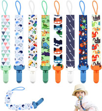 8Pcs Baby Dummy Clips for Boys