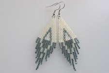 Seed Bead Fringe Earrings