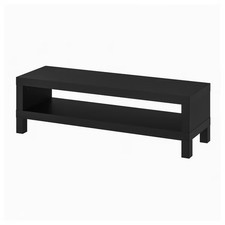 IKEA LACK TV Bench Easy To Assemble White & Black-Brown 120x35x36 cm