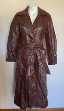 VTG AMBE Leather Trench Coat