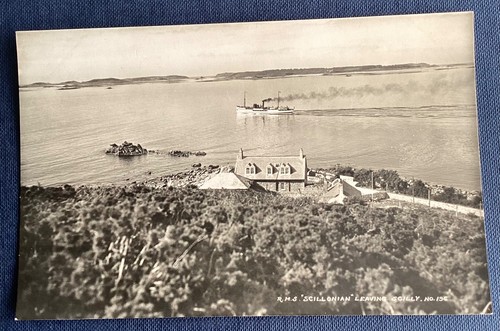 Rms scillonian ship postcard - scillonian,