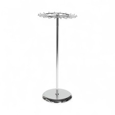 Chrome Revolving Tie & Belt