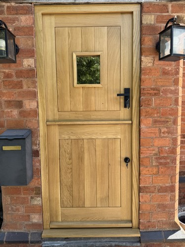 Solid oak external stable - external, door