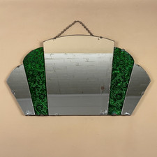 Antique Shell Fan Wall Mirror
