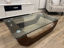 Pure Wood Glass Coffee Table