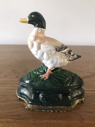Vintage cast iron duck - vintage,