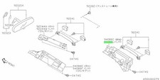 Pad Assembly rail Side Rear Left For: Subaru Impreza GDA GDB WRX STI 01-07