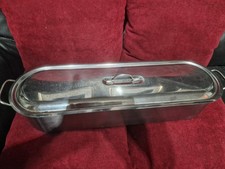 STAINLESS STEEL FISH KETTLE WHOLE SALMON POACHER 3 Piece BARGAIN