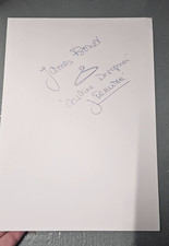 SIGNED JANY TEMIME DOODLE COSTUME DESIGNER JAMES BOND HARRY POTTER CHARITY