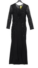Forever Unique Maxi Dress UK12 in Black