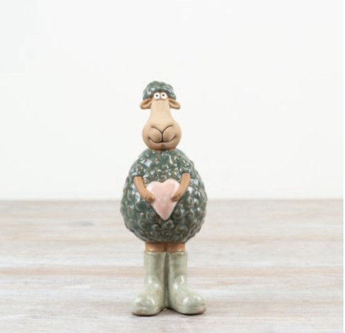 Small standing green - small, ceramic