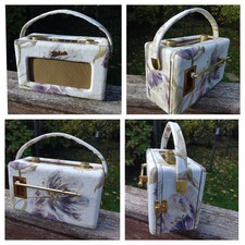 Roberts Radio RD-60 DAB / FM Retro Laura Ashley Gosford Plum Fabric + Adaptor 