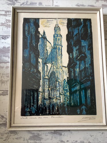 Fabulous vintage woodcut - fabulous, by